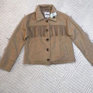 NWT Western Fringe Coat